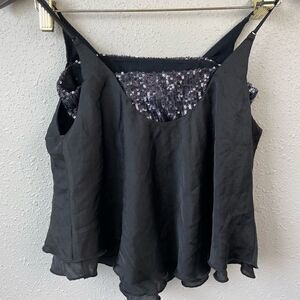 NWT Free People Sequined Crop Tank Top Size XS